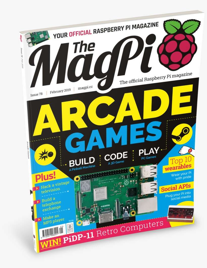 Arcade Games In The Magpi - Raspberry Pi, transparent png download