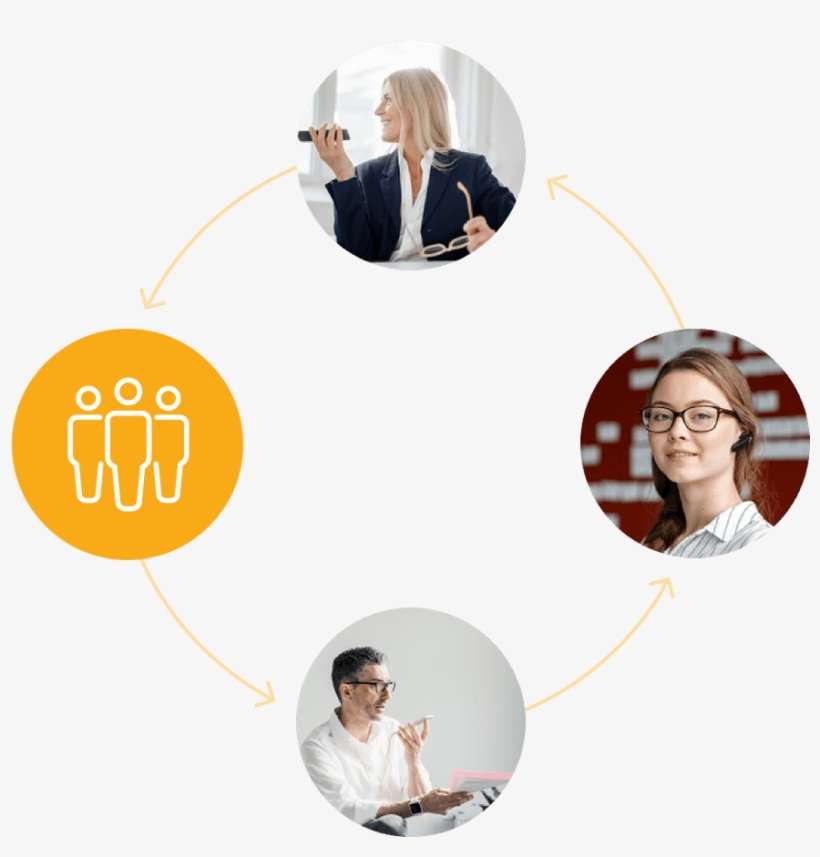 Work Better And Smarter Together With Intuitive Team - Illustration, transparent png download