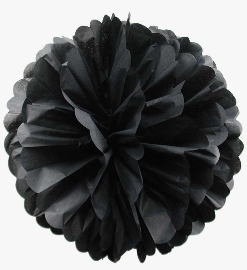 Black Pompoms-01 - Dahlia, transparent png download