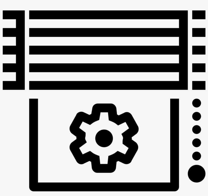 This Shows A Gear With 6 Spokes At The Bottom - Window Blind, transparent png download