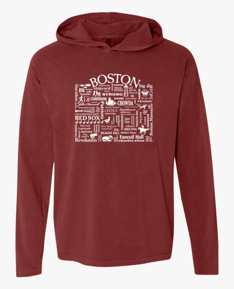 Wlty "boston" Adult Hooded Long Sleeve - Hoodie, transparent png download