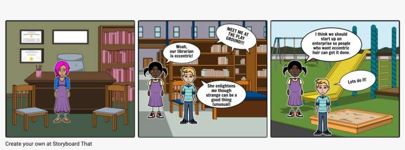 The Eccentric Librarian - Comics, transparent png download