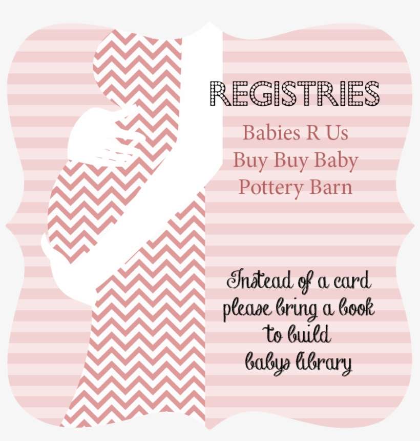 Modern Mama Chevron Theme Addon Registry Card - Illustration, transparent png download