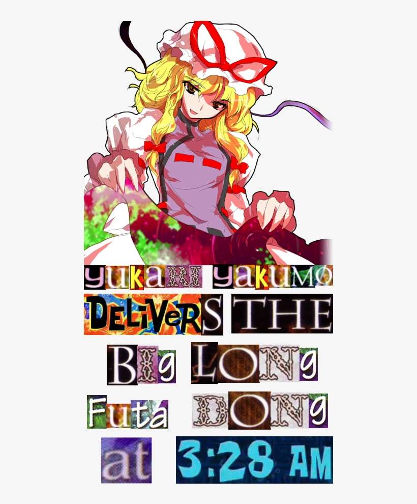 Delivers The - Yukari Yakumo Big Long Futa Dong, transparent png download