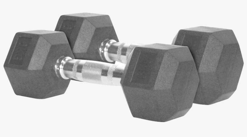 Rubber Hex Dumbbell - 6kg 2 Hex Dumbbell, transparent png download