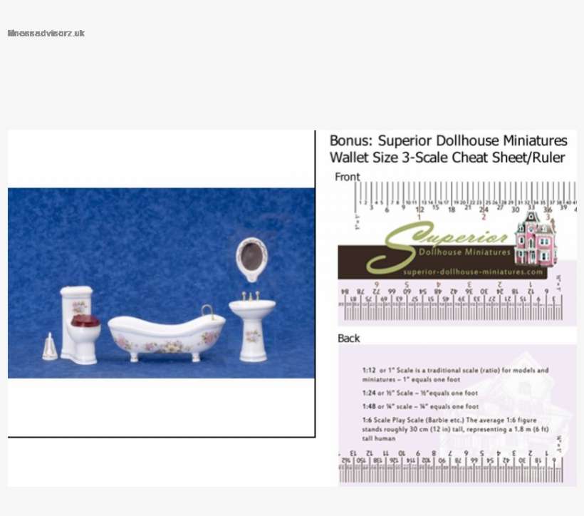 Wonderful Dollhouse Miniature Pink Bathroom Set - Dollhouse, transparent png download