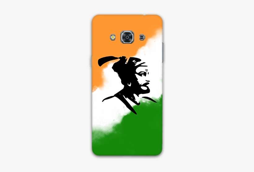 Shivaji With Indian Tricolor Samsung J3 Pro Mobile - Mobile Phone, transparent png download