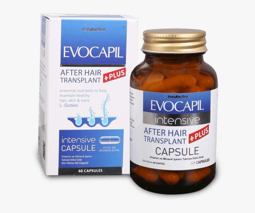 Evocapil After Hair Transplant Capsules - Evocapil After Hair Transplant, transparent png download