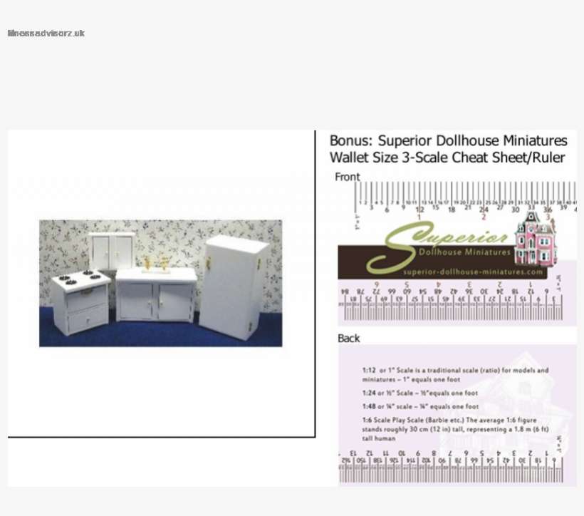 Online Cheap Dollhouse Miniature White Modern Kitchen - Dollhouse, transparent png download