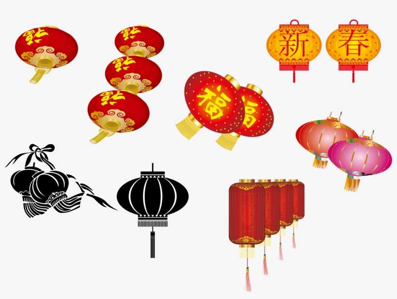 Chinese New Year Lantern Festival Eid Al Fitr Holiday - 灯笼 矢量 图, transparent png download