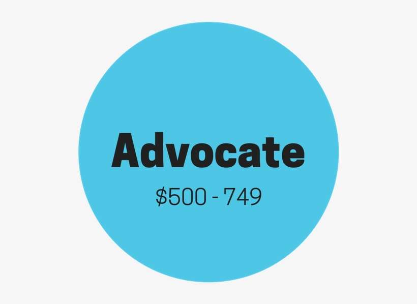 $500-$749 Provides Two Years Of Sponsorship For Student - Circle, transparent png download