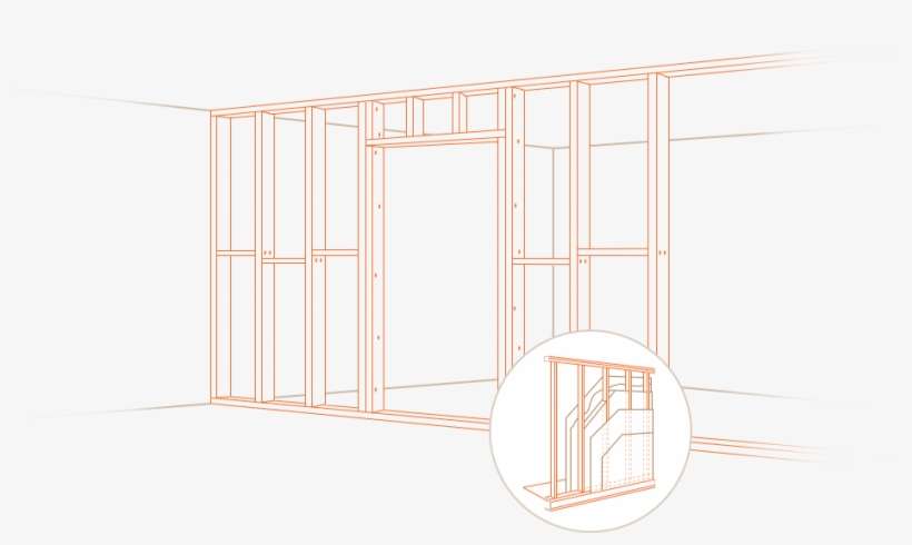 Framing The Walls Is One Of The Most Important Components - Architecture, transparent png download