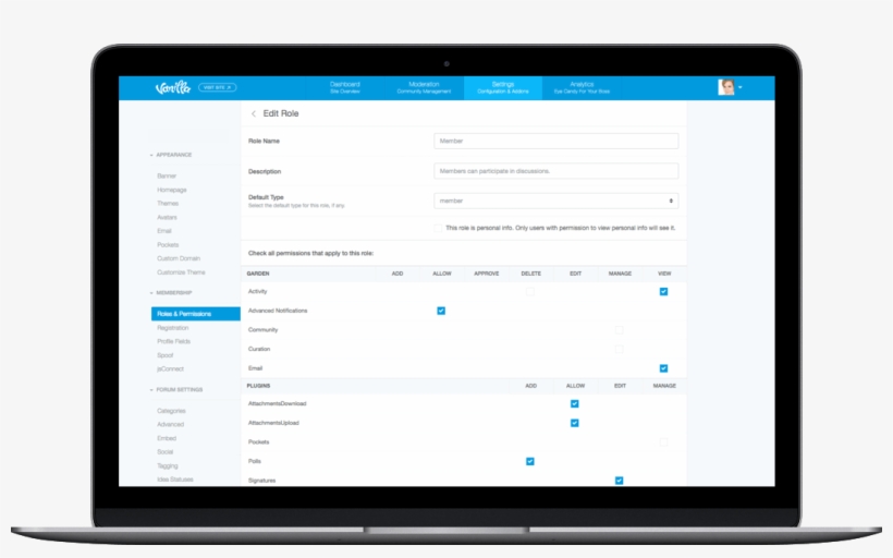 Roles And Permissions - Https Vanillaforums Com En Software, transparent png download