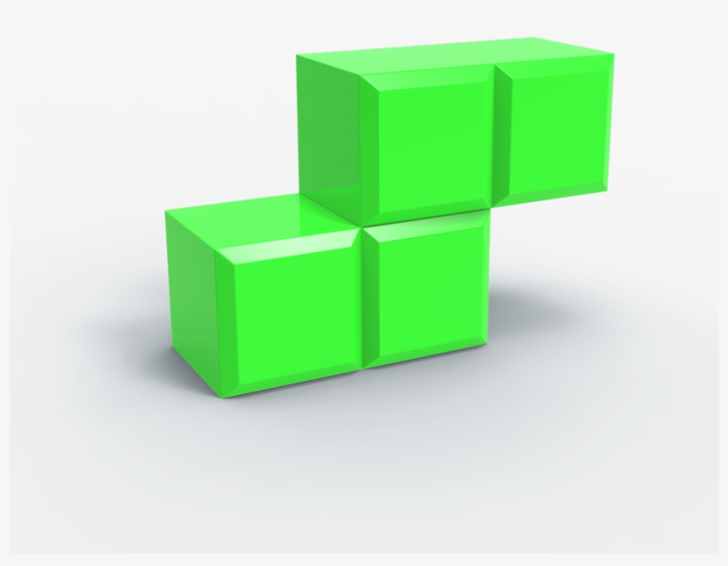 Tetris Block Ssb5 - Grass, transparent png download