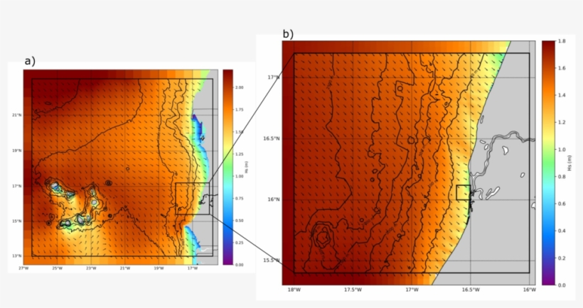 Senegal-mauritania Wave And Hydrodynamic Hindcast Models - Map, transparent png download