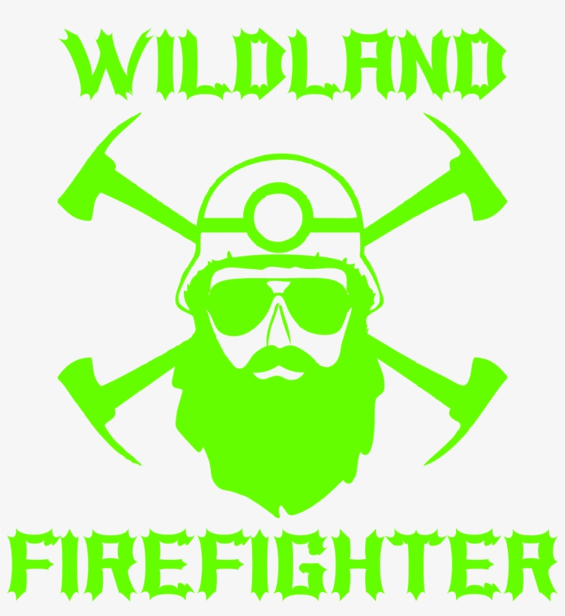 Wildland Firefighter Bearded Decal - Firefighter, transparent png download
