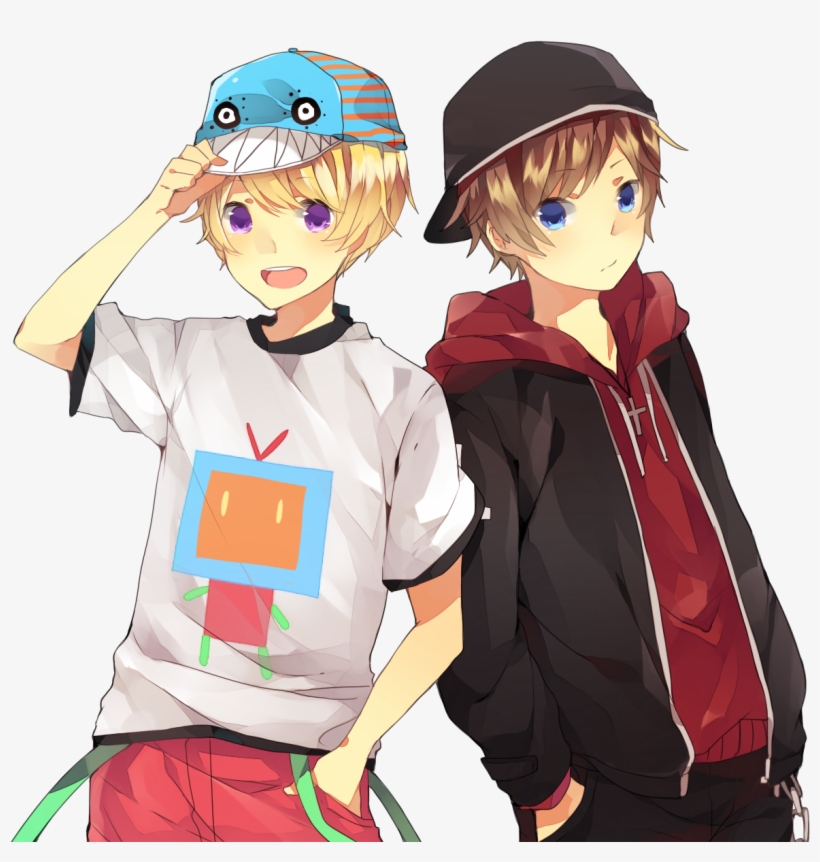 Two Anime Boys, transparent png download