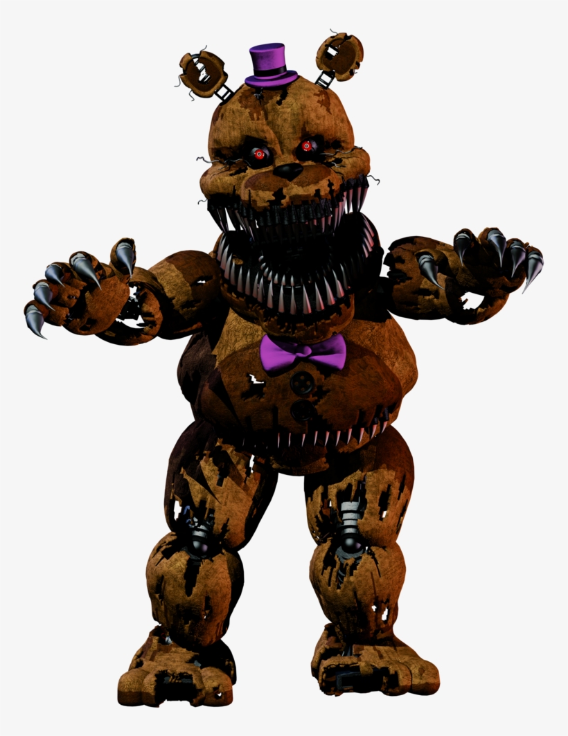 Nightmare Foxy - Fredbear Nightmare, transparent png download