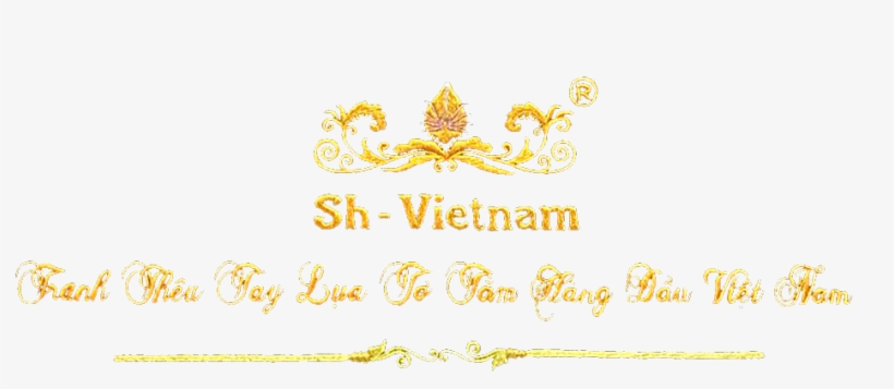 Tranh Thêu Tay Lụa Tơ Tằm Cao Cấp Sh Vietnam - Motif, transparent png download