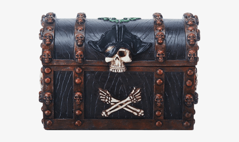 Skull And Crossbones Pirate Chest - Piracy, transparent png download