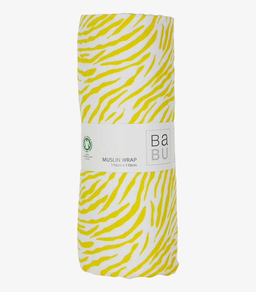 Muslin Wrap Zebra Yellow - Mobile Phone, transparent png download