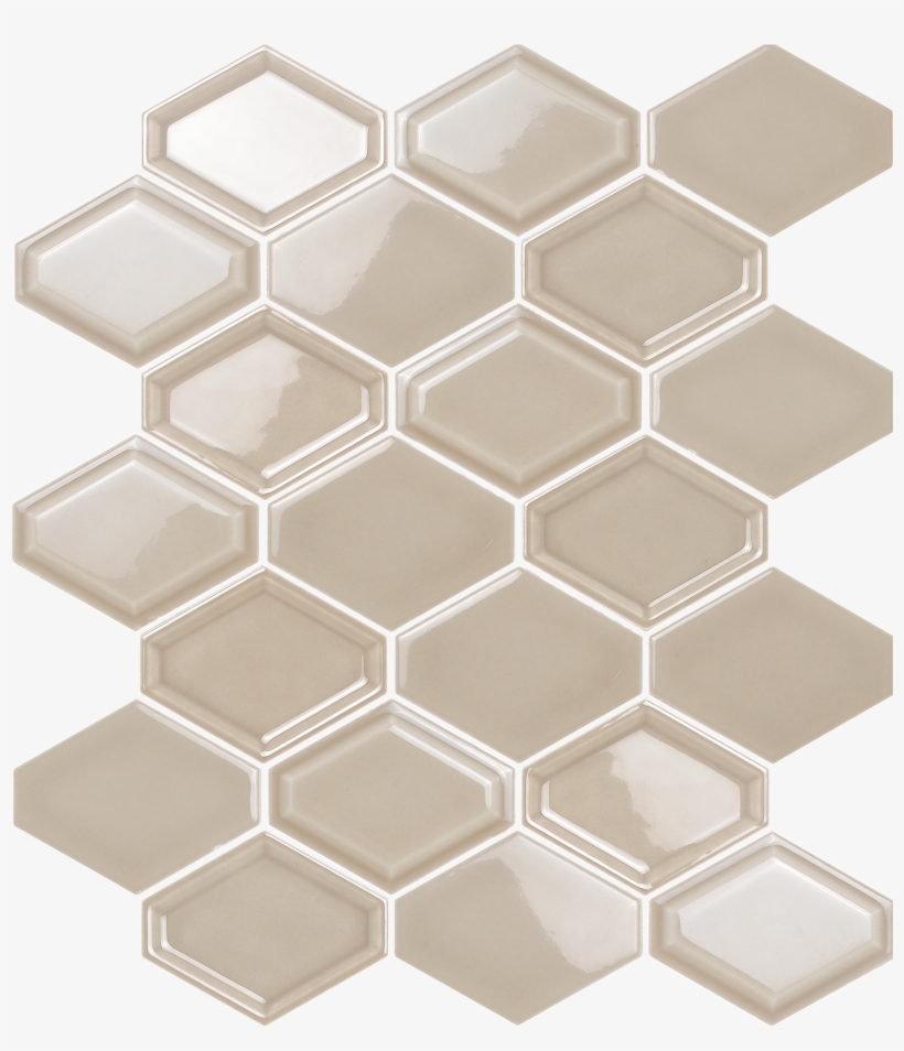 Steel Mosaic - Nova Hex Ceramic Tile Graphite, transparent png download