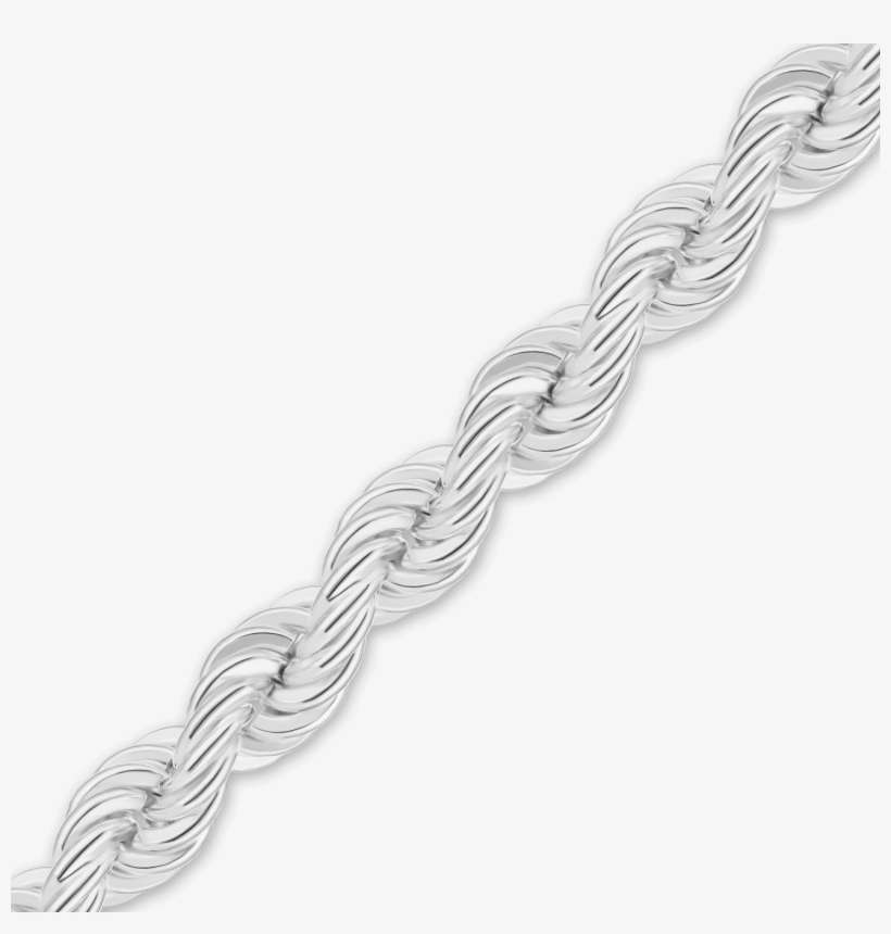 Spooled Handmade Solid Rope Chain In Sterling Silver - Chain, transparent png download