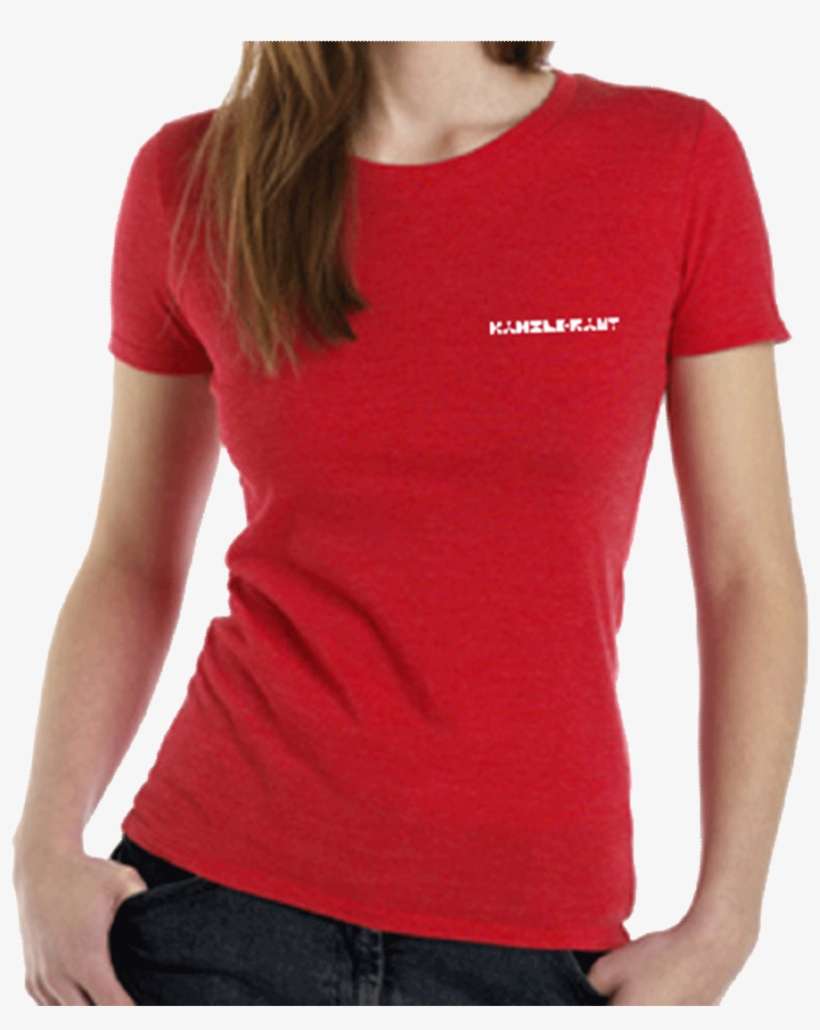 T-shirt Kanzleramt Girl Red - Black T Shirt Png Girl, transparent png download