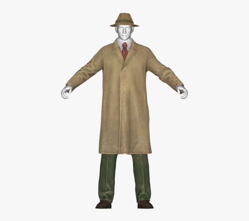 Yellow Trench Coat - Fallout 76 Trench Coat, transparent png download