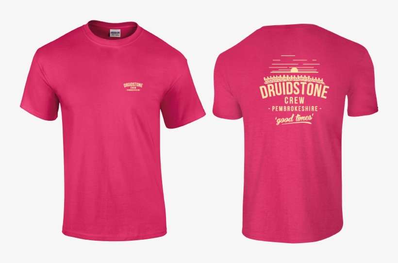 Picture Of Druidstone Hotel - Pink Polo Shirt Back, transparent png download