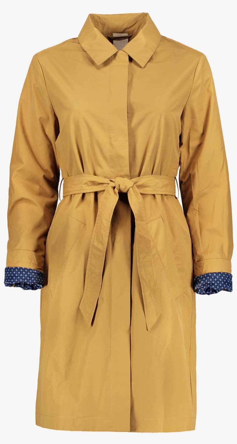 Carine Trench Coat Khaki - Overcoat, transparent png download