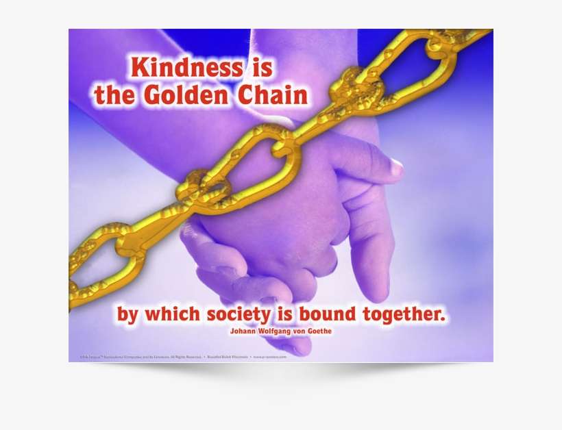 Kindness Is The Golden Chain - Hand In Hand, transparent png download