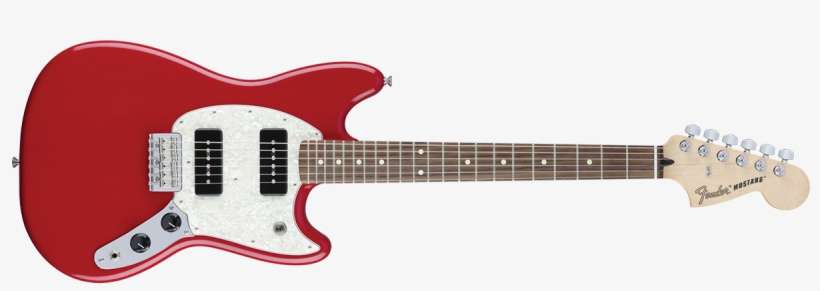 1200 X 368 7 - Fender Mustang 90 Red, transparent png download