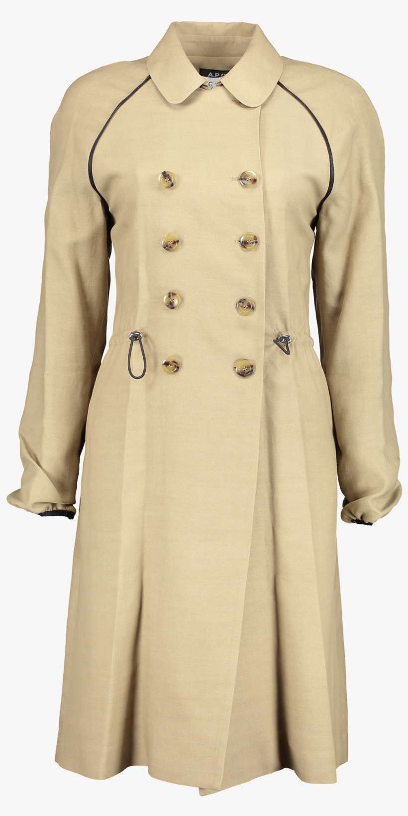 Women's Jackie Trench Coat In Beige - Overcoat, transparent png download