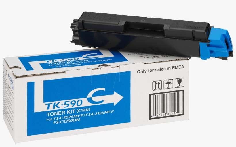 Kyocera Toner Tk-590c, Cyan - 1t02kv0nl0, transparent png download