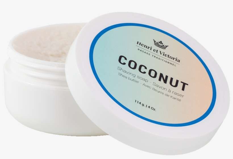 Coconut Shaving Soap Transparent Beard Care Henri Et - Label, transparent png download
