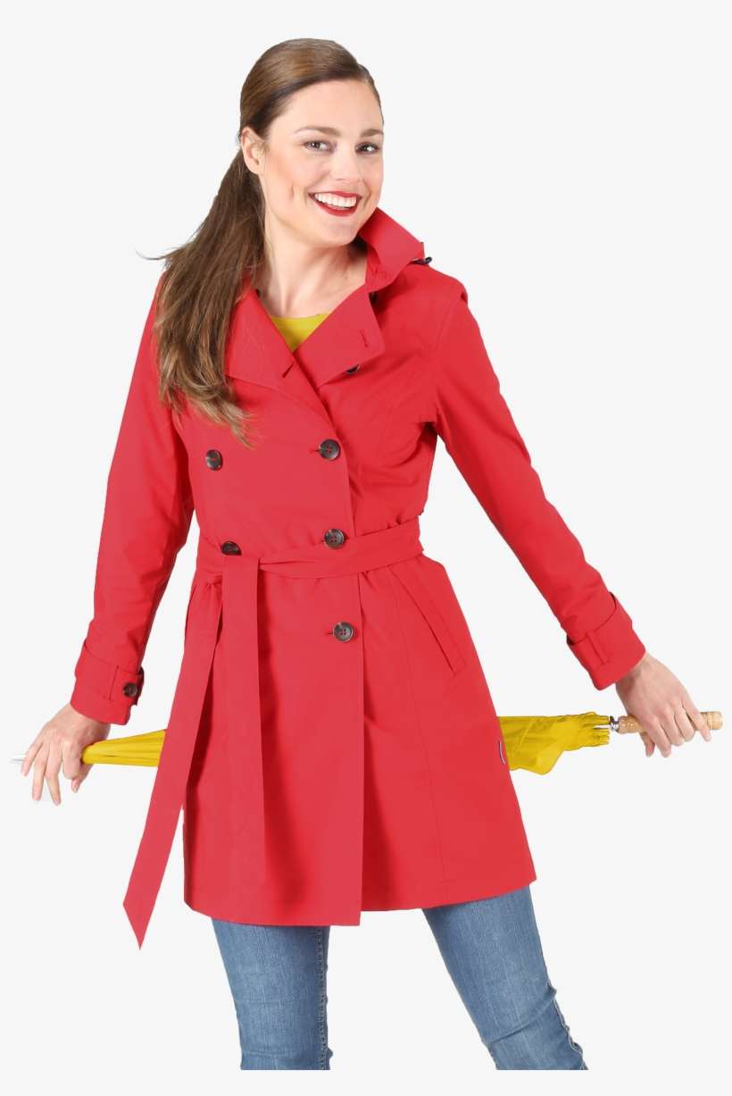 Red Trenchcoat - Trenchcoat Rood, transparent png download
