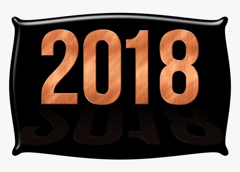 New Year's Eve, 2018, New Year's Day, Button - Año Nuevo 2018 En Png, transparent png download
