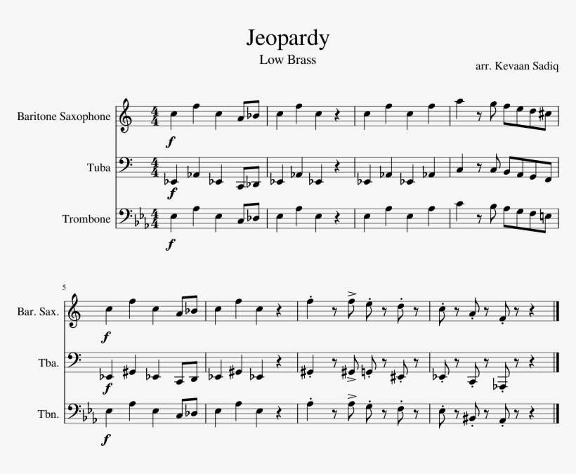 Jeopardy - Mom Isnt Home Trumpet, transparent png download