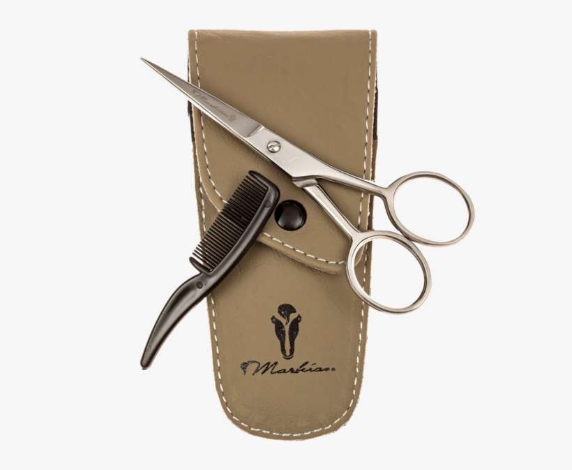 Best Beard & Mustache Scissors With Comb For Precise - Scissors, transparent png download