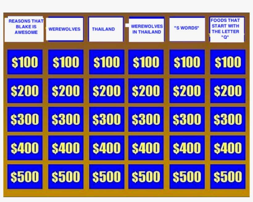 This Bw/jeopardy Love Child Is Only Slightly Different, - Jeopardy $100, transparent png download