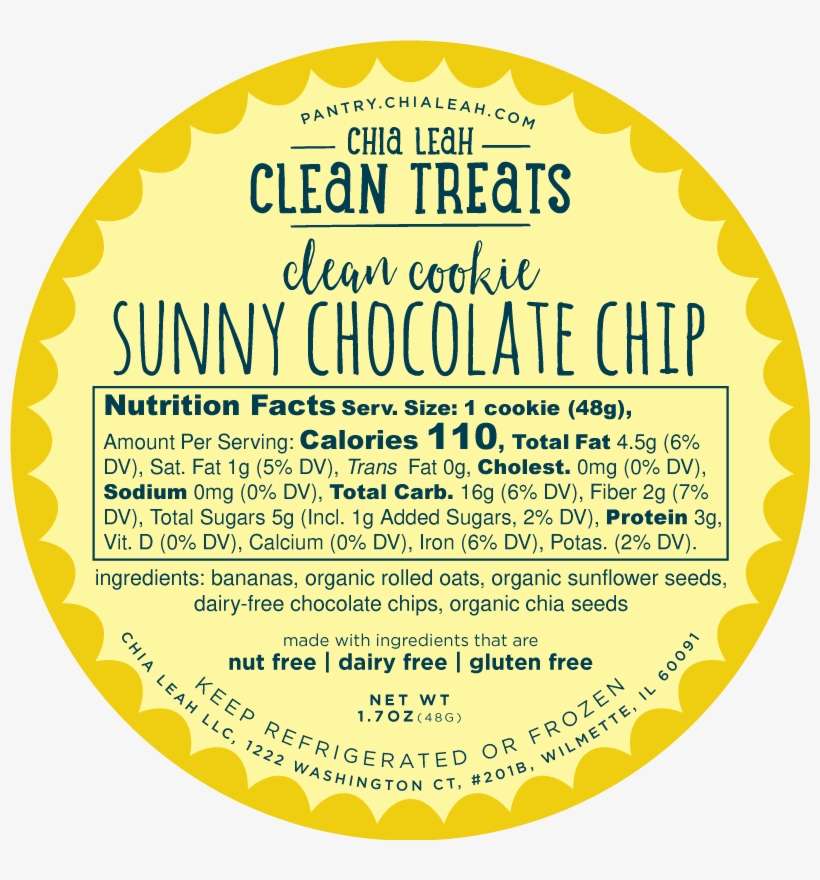 Sunny Chocolate Chip Cookie - Circle, transparent png download