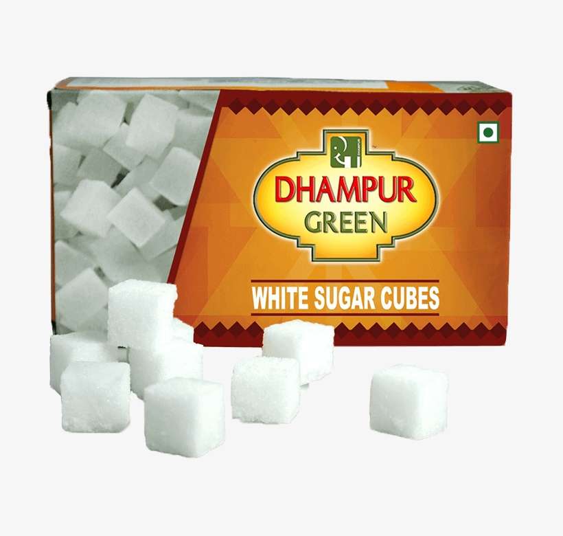 Dhampur Green White Sugar Cubes - Communication, transparent png download