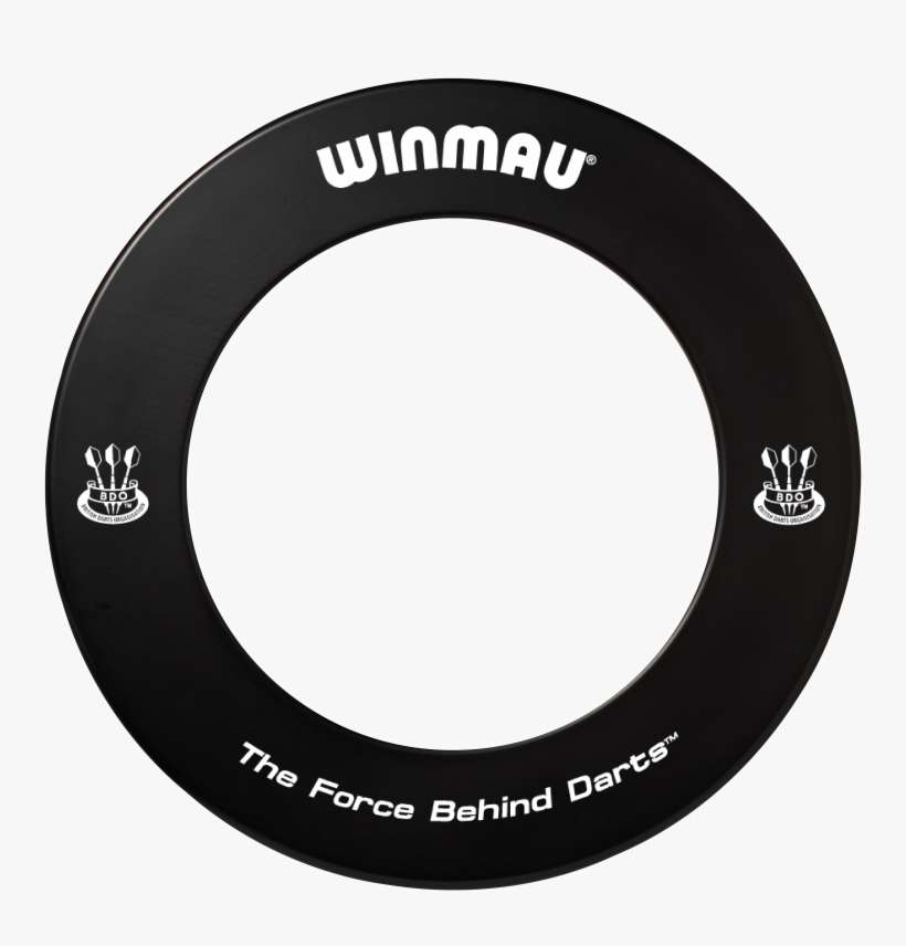 Black Winmau Professional Dart Board - Circle, transparent png download