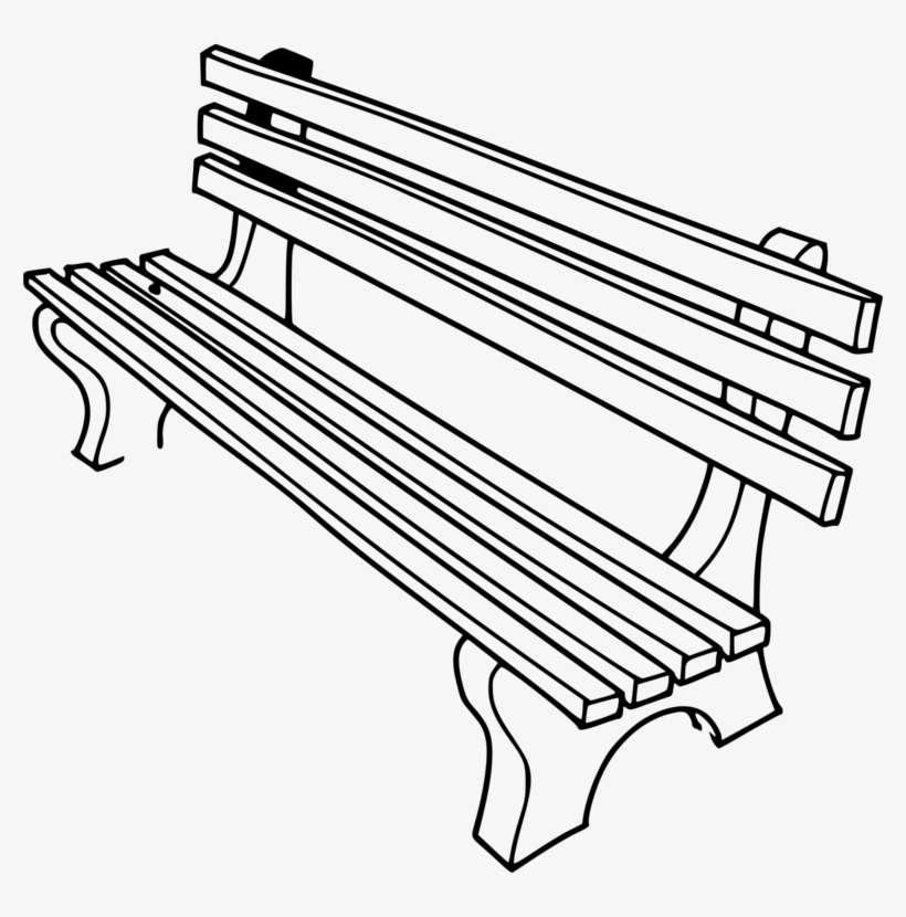 Fsa Srl Line Art Monday - Bench Clipart Black And White, transparent png download