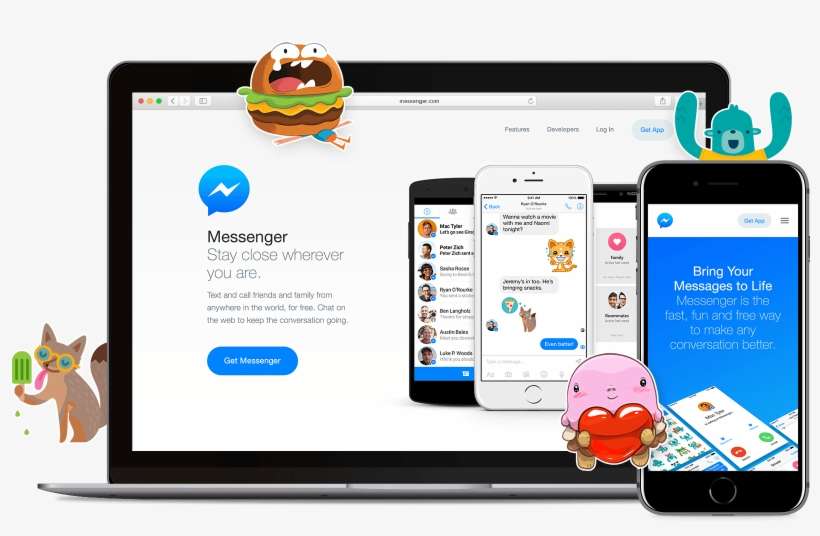 Messenger Hero Image - Facebook Messenger, transparent png download