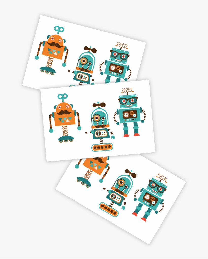 Hipster Robots - Tt266, transparent png download
