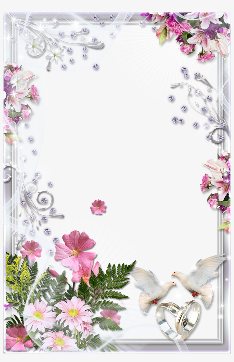 Image Result For Lindo Marco Floral - Wedding Frame Png Hd, transparent png download