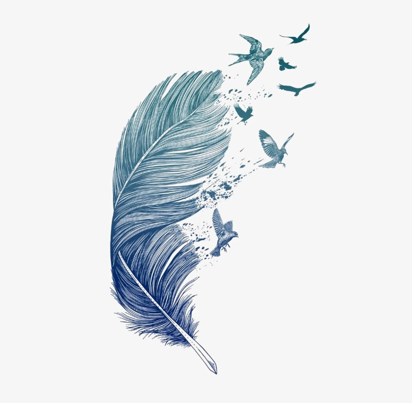 Feathers Flying Away, transparent png download
