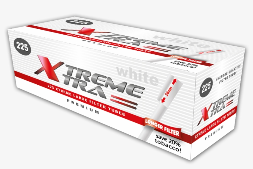 Cigarette Filter Tips Extra Long 22 Mm - Box, transparent png download